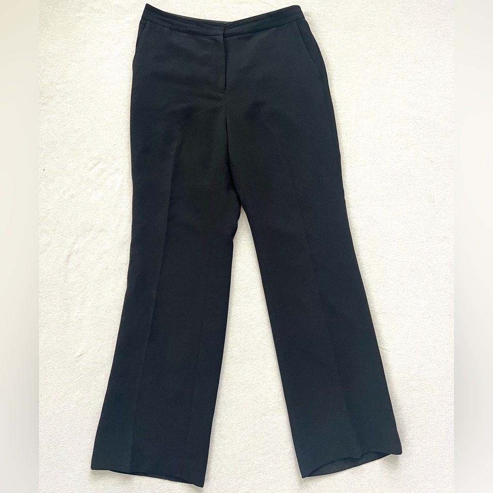 Calvin Klein Wide Leg Black with Tiny White Dots Dress Pants Electric Grandpa
